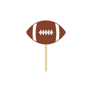 Tailgate Decor Wooden Pick Football (Case of 600) by Creative Converting