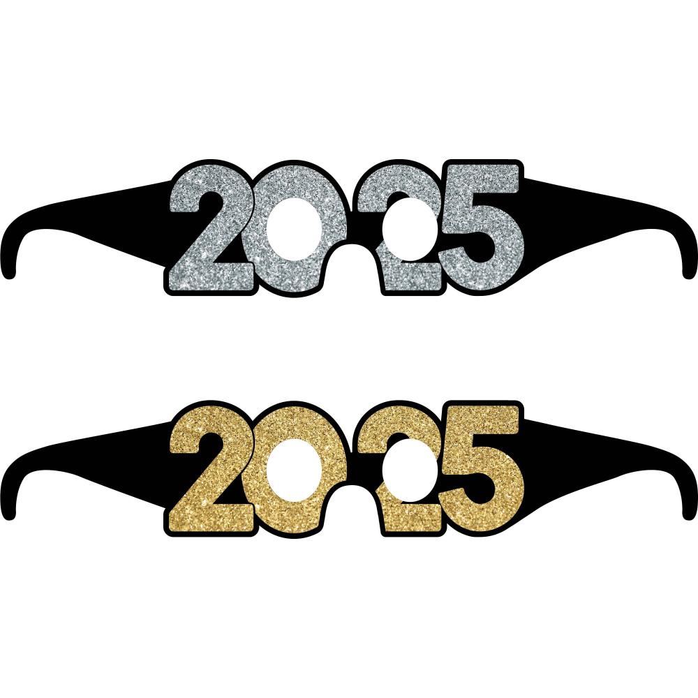 "2025" Paper Glasses (Case of 72) by Creative Converting