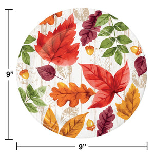 Lush Leaves Paper Dinner Plate (Case of 96) by Creative Converting