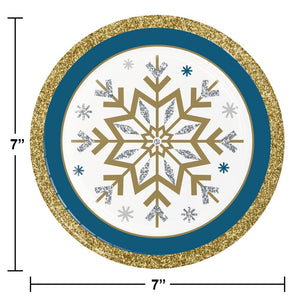 Whimsical Winter Paper Dessert Plate (Case of 96) by Creative Converting