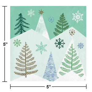 Winter Wonderland Paper Beverage Napkin (Case of 192) by Creative Converting