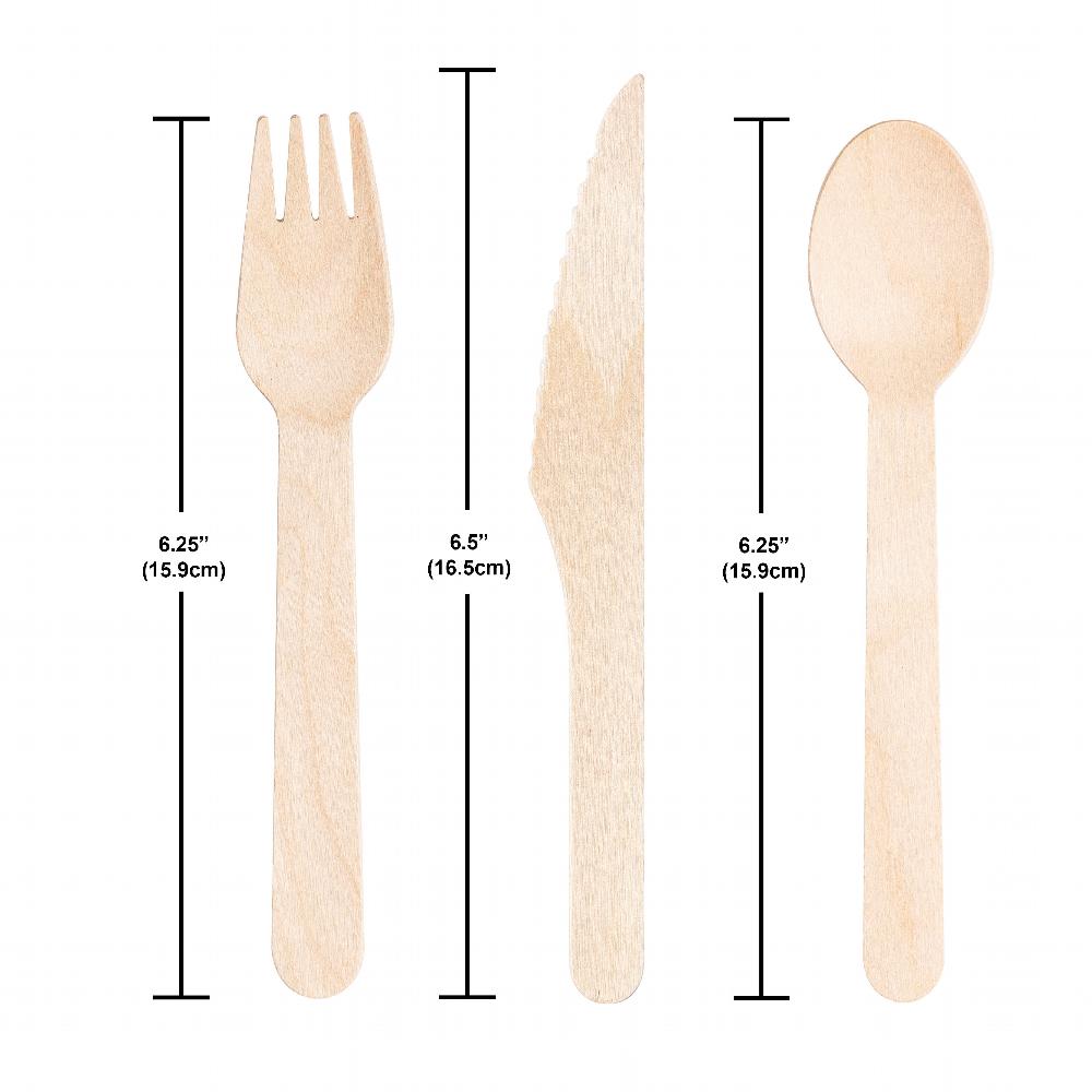 Natural Wooden Cutlery, Assorted (Case of 288) by Creative Converting