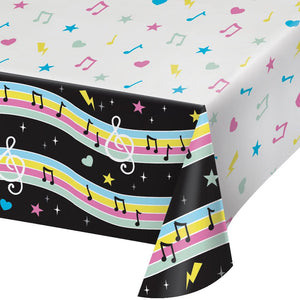 Birthday Beats Disco Party Paper Tablecloths (Case of 6) by Creative Converting