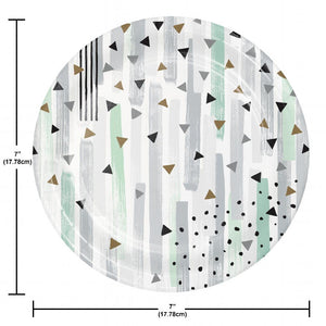 Minted Milestone Paper Dessert Plate (Case of 96) by Creative Converting