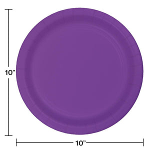 240ct Bulk Amethyst Purple Sturdy Style Banquet Plates