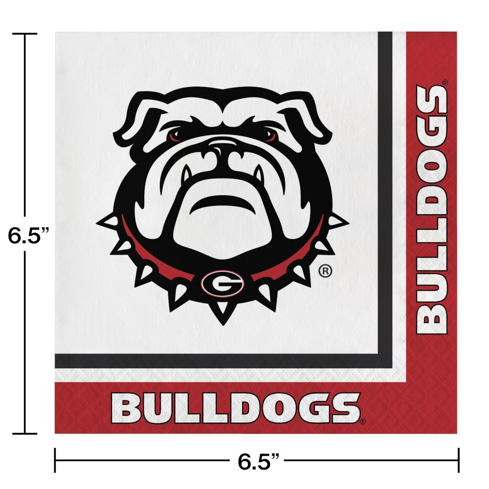 240ct Bulk University of Georgia Luncheon Napkins