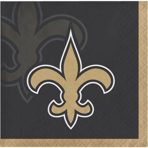 192ct Bulk New Orleans Saints Beverage Napkins