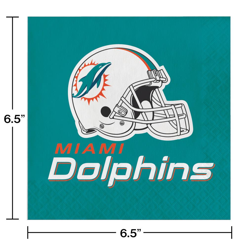 192ct Bulk Miami Dolphins Luncheon Napkins