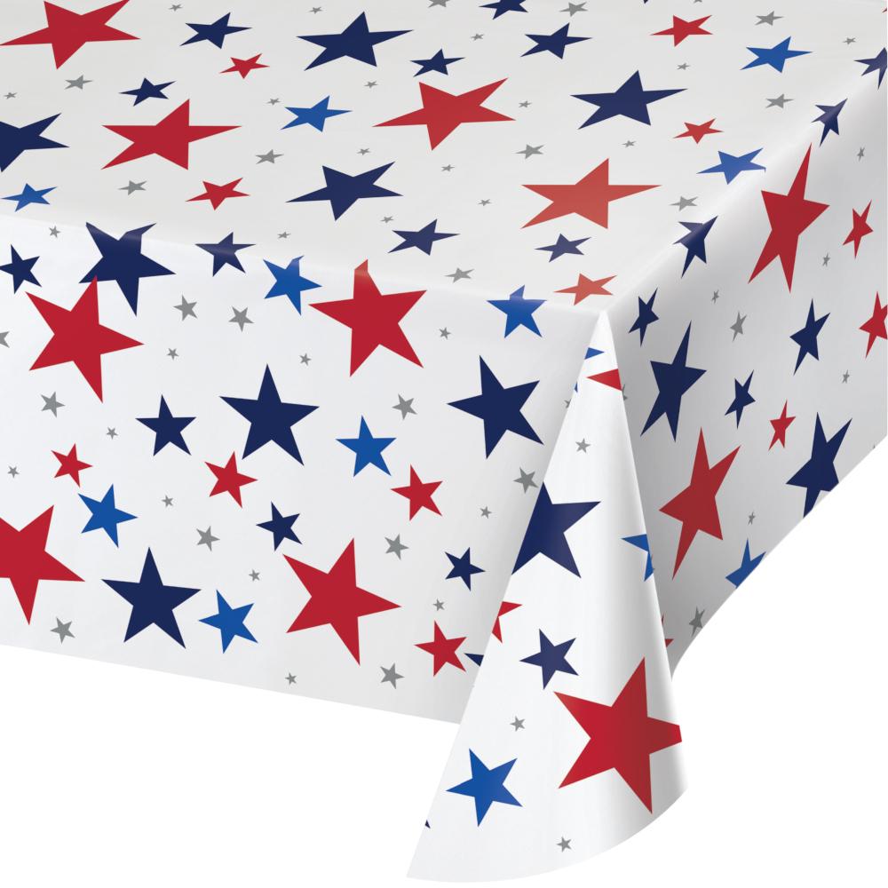 12ct Bulk Patriotic Stars Paper Table Covers