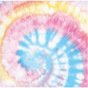 192ct Bulk Tie Dye Party Beverage Napkins