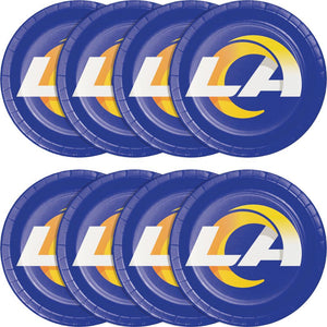 96ct Bulk Los Angeles Rams Dinner Plates