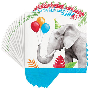 192ct Bulk Party Animals Beverage Napkins