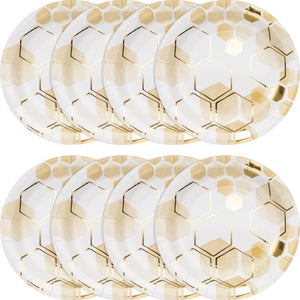 96ct Bulk Honeycomb Dinner Plates