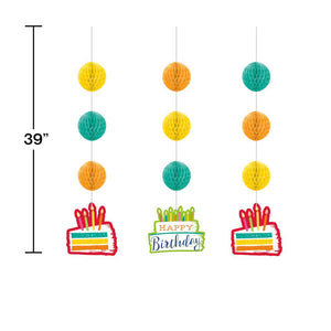 36ct Bulk Festive Cake Hanging Cutouts