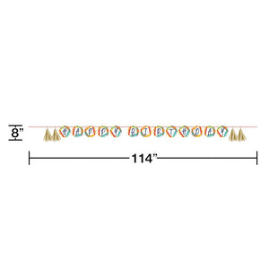 12ct Bulk Birthday Stripes Banners