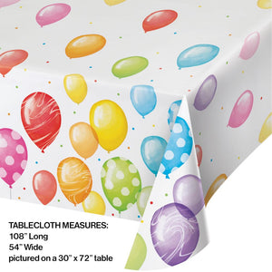 6ct Bulk Balloon Bash Paper Table Covers