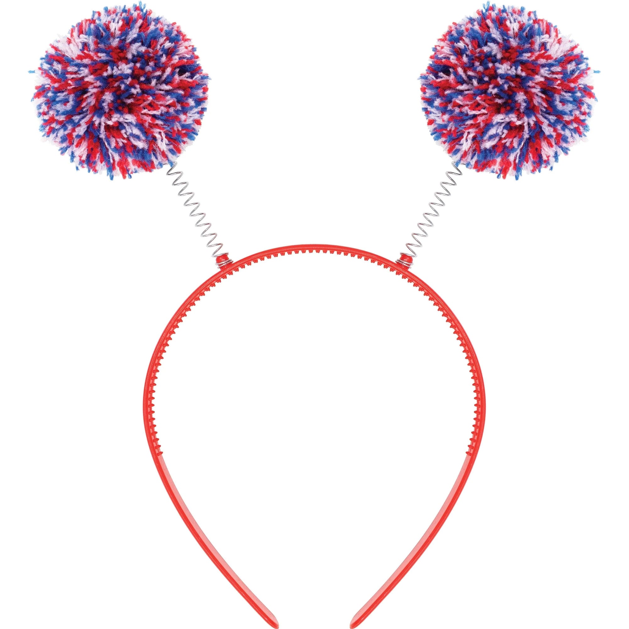 Bulk Case of Patriotic Plastic Headbands w/ bopper
