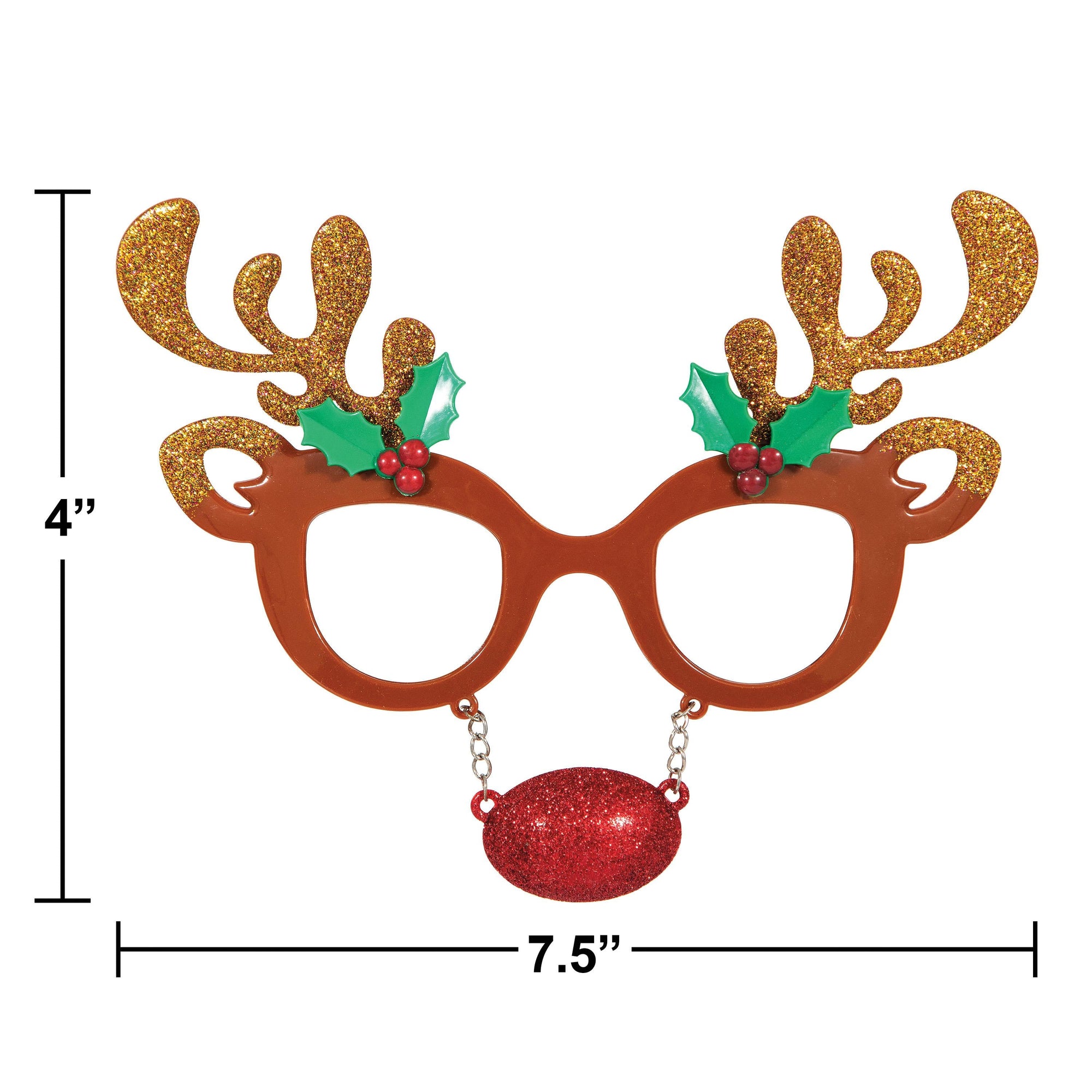 Bulk Case of Reindeer Christmas Glasses Favor