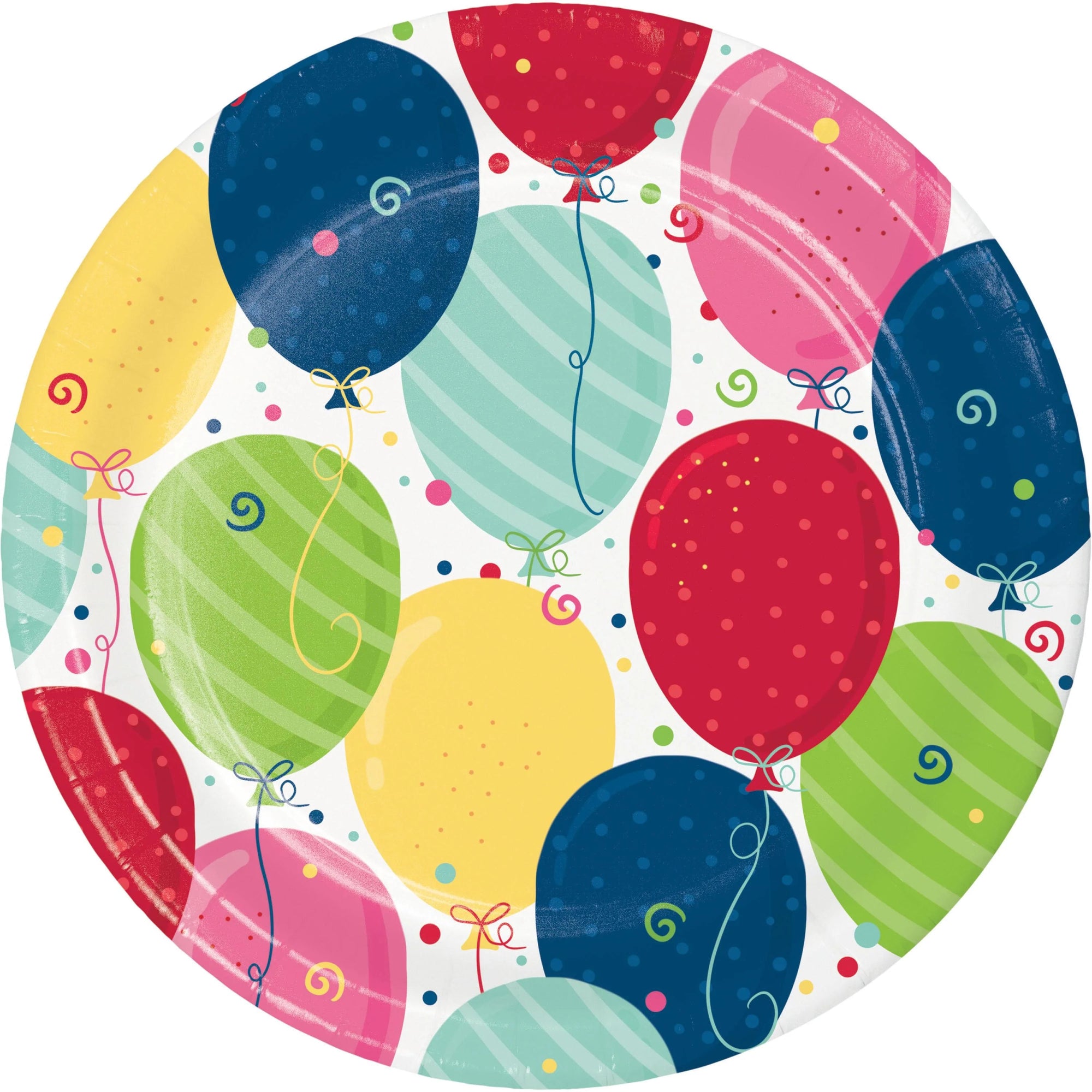 Bulk Case of Festive Fun 10ct Sturdy Style 6.75 Inch Dessert Plate