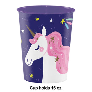 Bulk Case of Unicorn Galaxy Plastic Keepsake Cup 16oz.