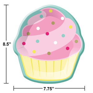 Bulk Case of Bakery Sweets Cupcake Shaped Plate