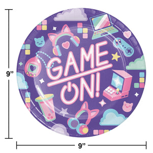 Bulk Case of Digital Game 8.75 Inch Dinner Plate