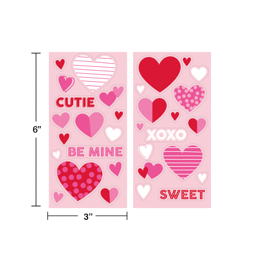 96ct Bulk Valentines Day Stickers