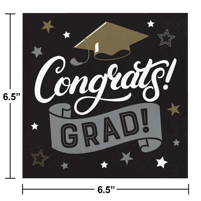 192ct Bulk Grad Glamor 2 Ply Luncheon Napkin
