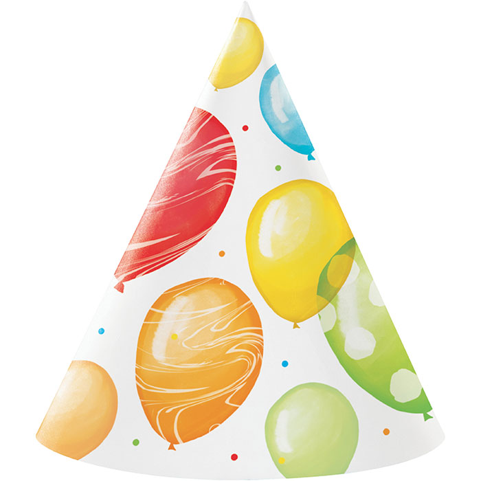 48ct Bulk Balloon Bash Party Hats