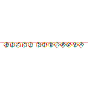 12ct Bulk Birthday Stripes Banners