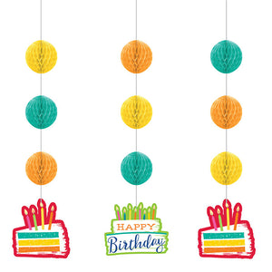 36ct Bulk Festive Cake Hanging Cutouts