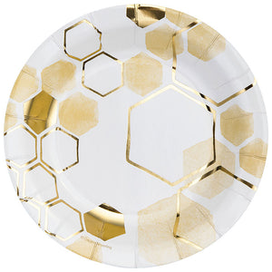 96ct Bulk Honeycomb Dessert Plates