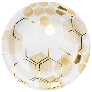 96ct Bulk Honeycomb Dinner Plates