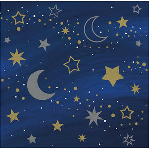 192ct Bulk Starry Night Beverage Napkins