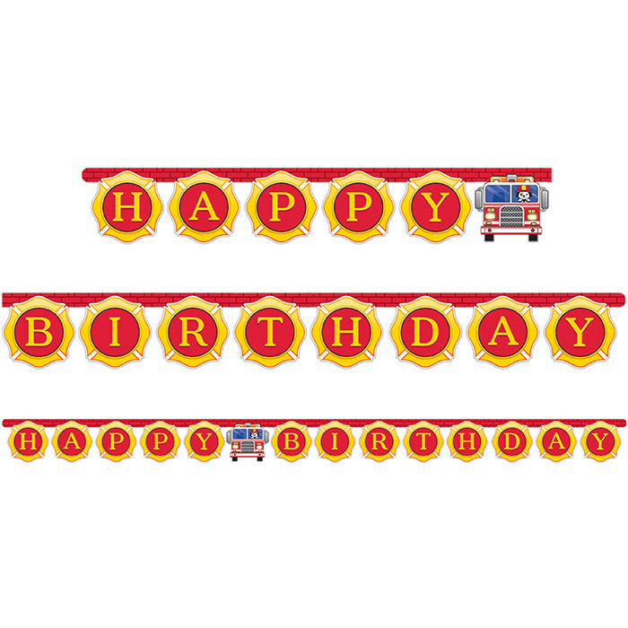 12ct Bulk Fire Truck Banners