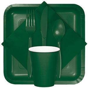 600ct Bulk Hunter Green 2 Ply Luncheon Napkins