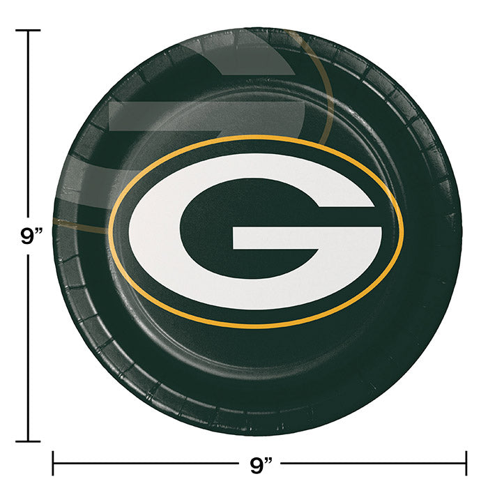 96ct Bulk Green Bay Packers Dinner Plates