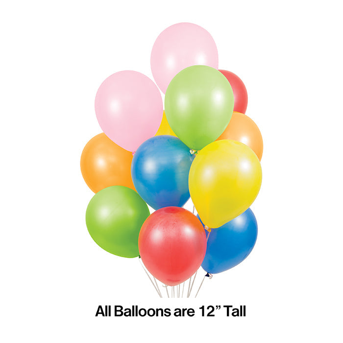 180ct Bulk Assorted Latex Balloons