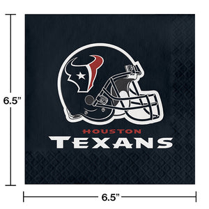 192ct Bulk Houston Texans Luncheon Napkins