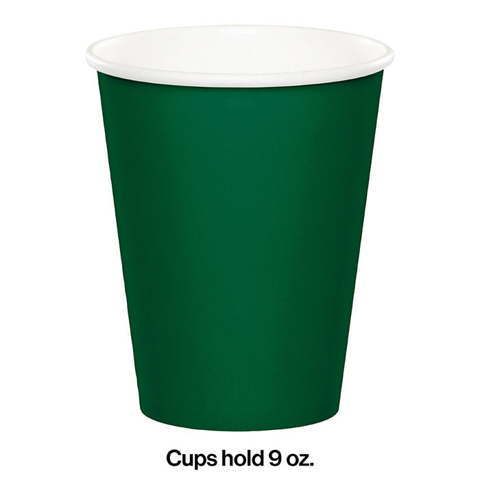 Bulk 240ct Hunter Green 9 oz Hot & Cold Cups 