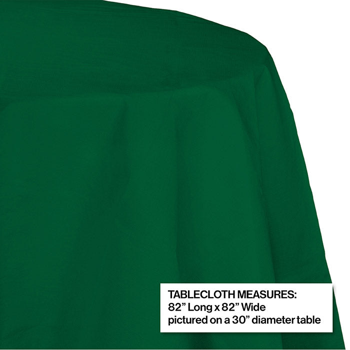 Bulk 12ct Hunter Green Round Paper Table Covers 82 inch 