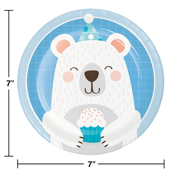 96ct Bulk Bear Party Dessert Plates