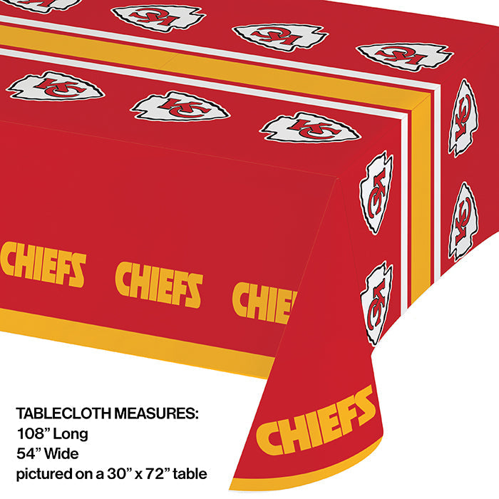 12ct Bulk Kansas City Chiefs Table Covers