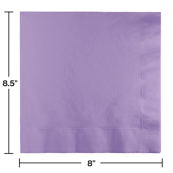 Bulk 250ct Luscious Lavender Dinner Napkins 3 Ply 