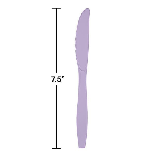 Bulk 288ct Luscious Lavender Plastic Knives 