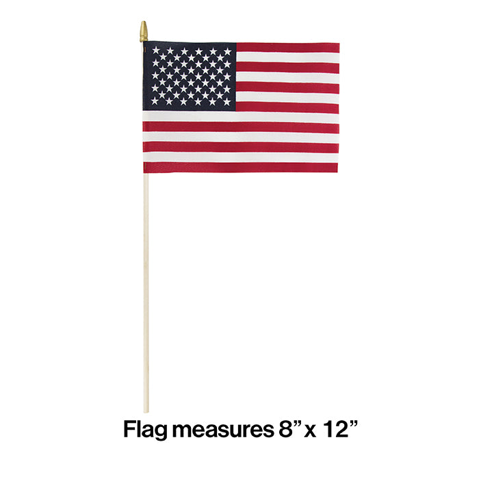 36ct Bulk Medium Cloth American Flags