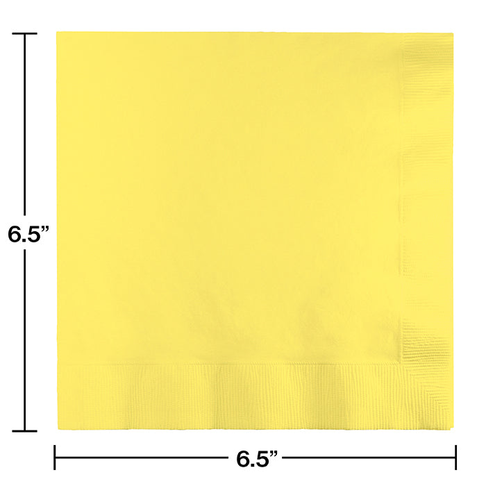 Bulk 500ct Mimosa Yellow Luncheon Napkins 