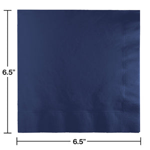 600ct Bulk Navy 2 Ply Luncheon Napkins