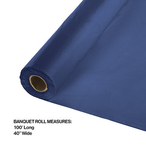 100 ft by 40 inch Navy Banquet Table Roll