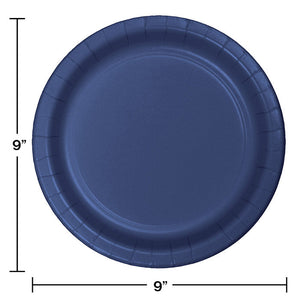 240ct Bulk Navy Sturdy Style Dinner Plates